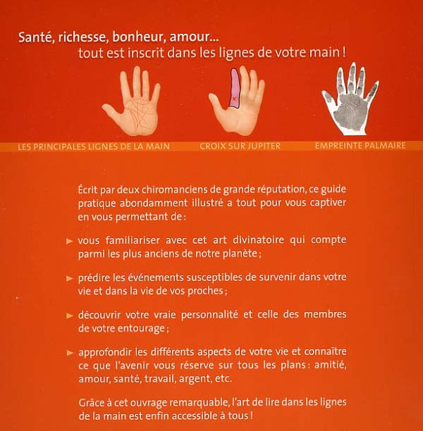 Couverture du livre de Bien lire les lignes de la main - papier format