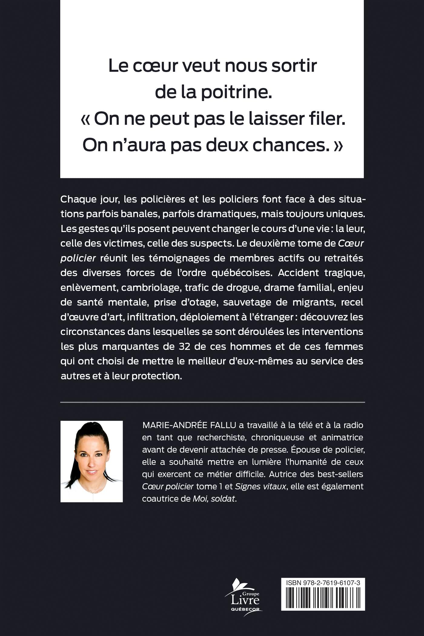 Couverture du livre de Coeur policier - Tome 2 - papier format