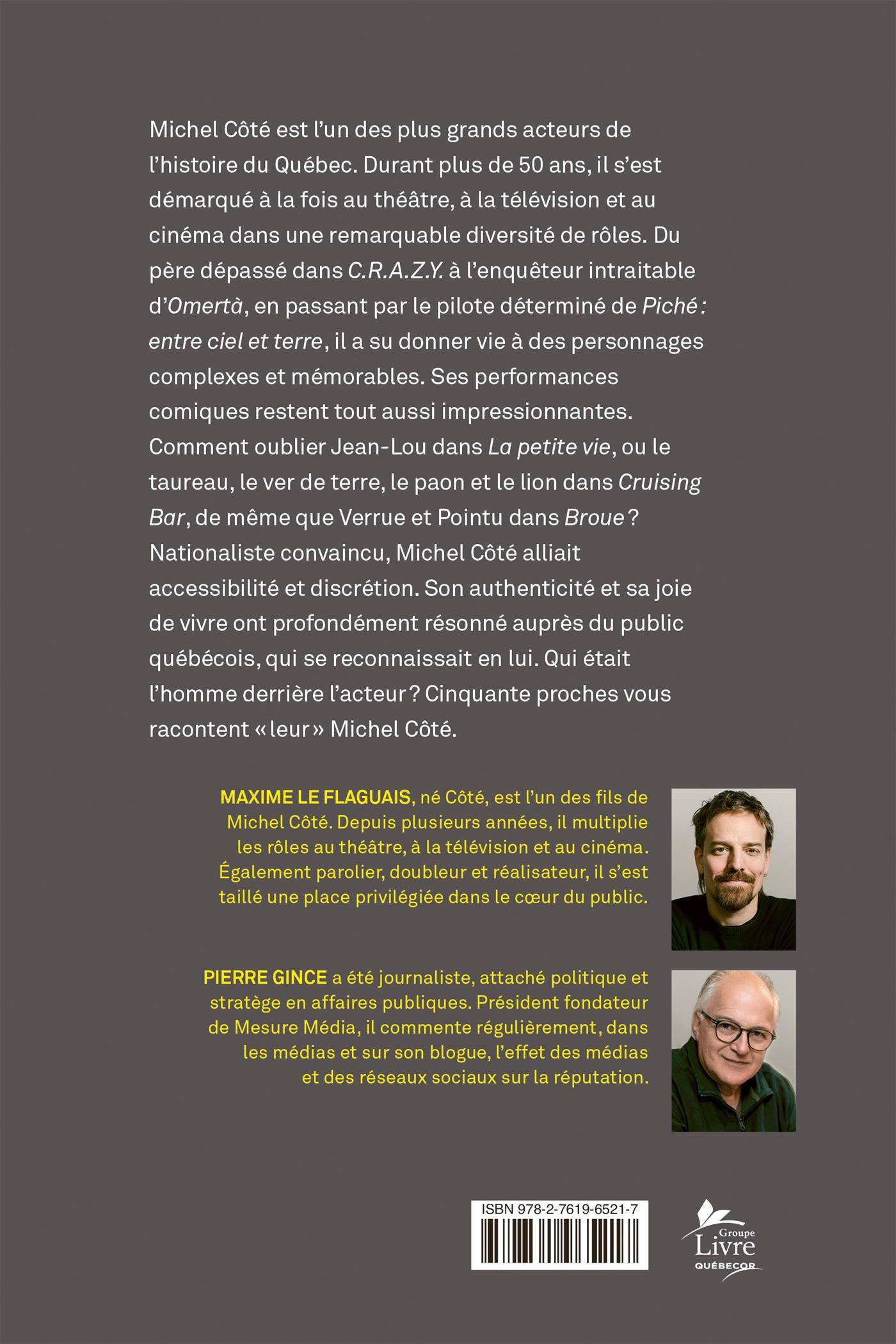 Couverture du livre de Michel Côté et nous - papier format