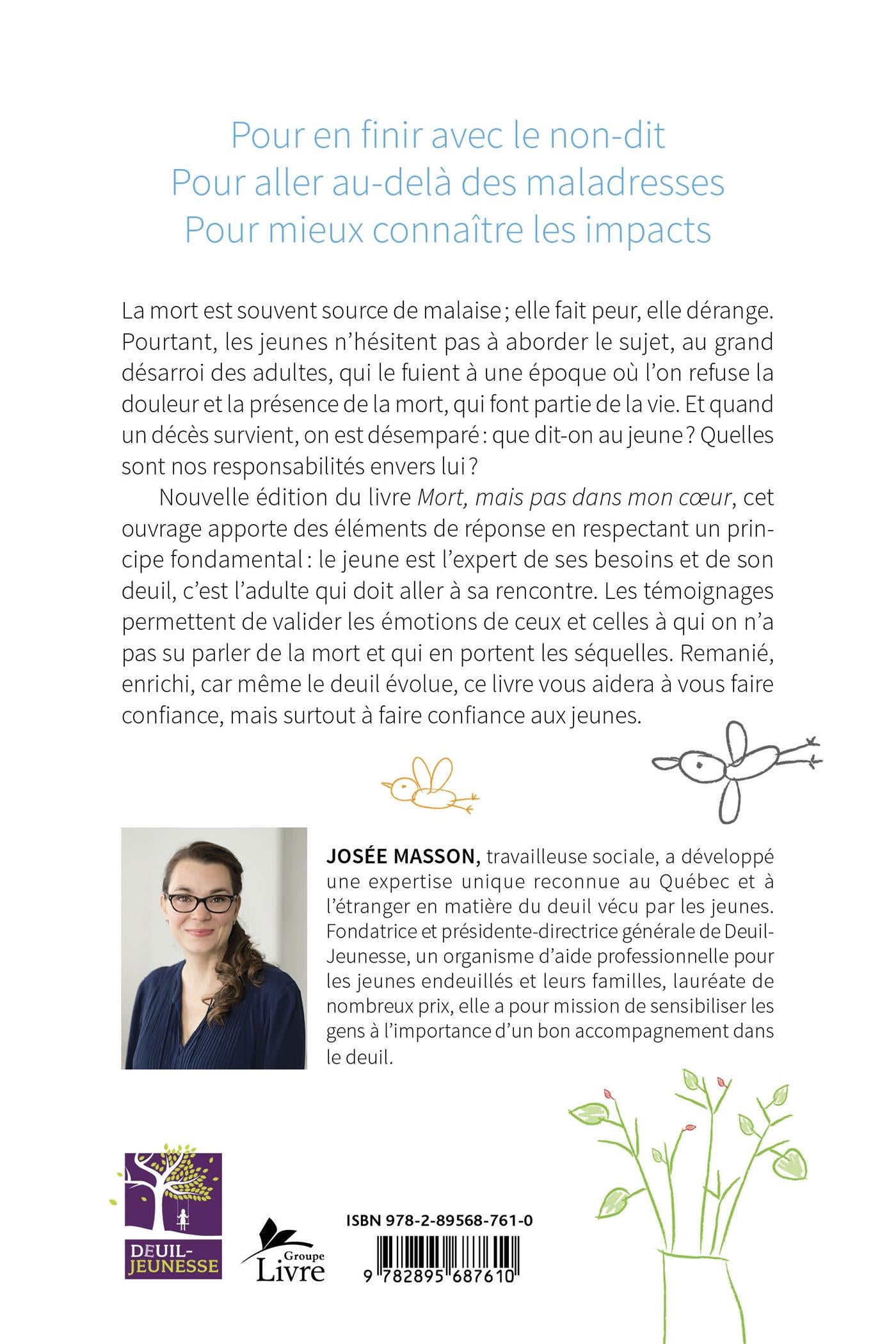 Couverture du livre de Accompagner un jeune en deuil - papier format