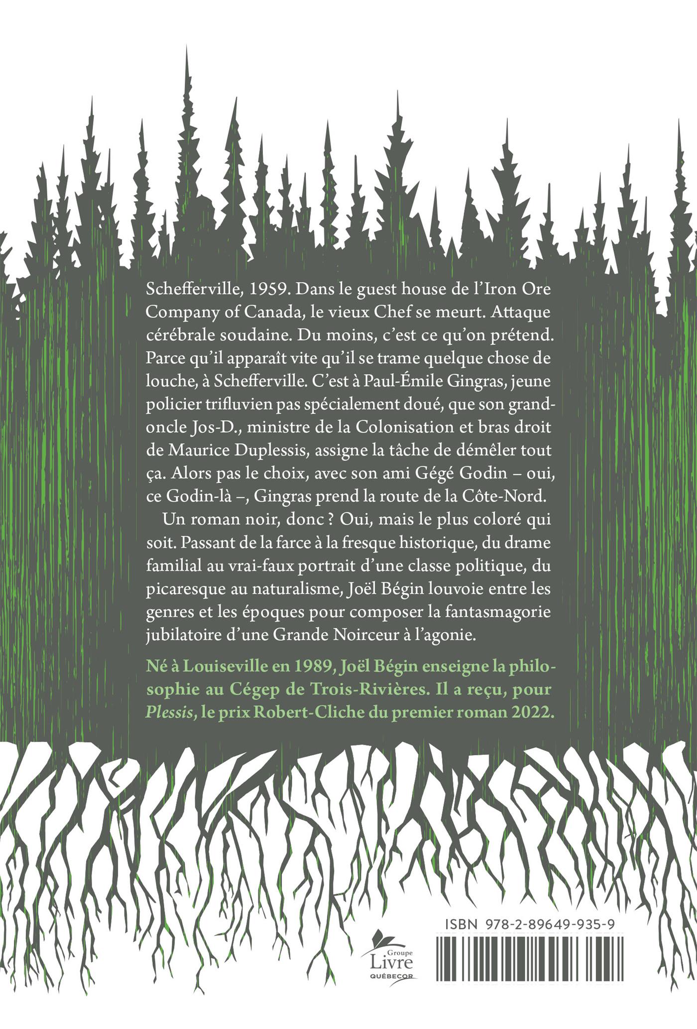 Couverture du livre de Plessis - papier format