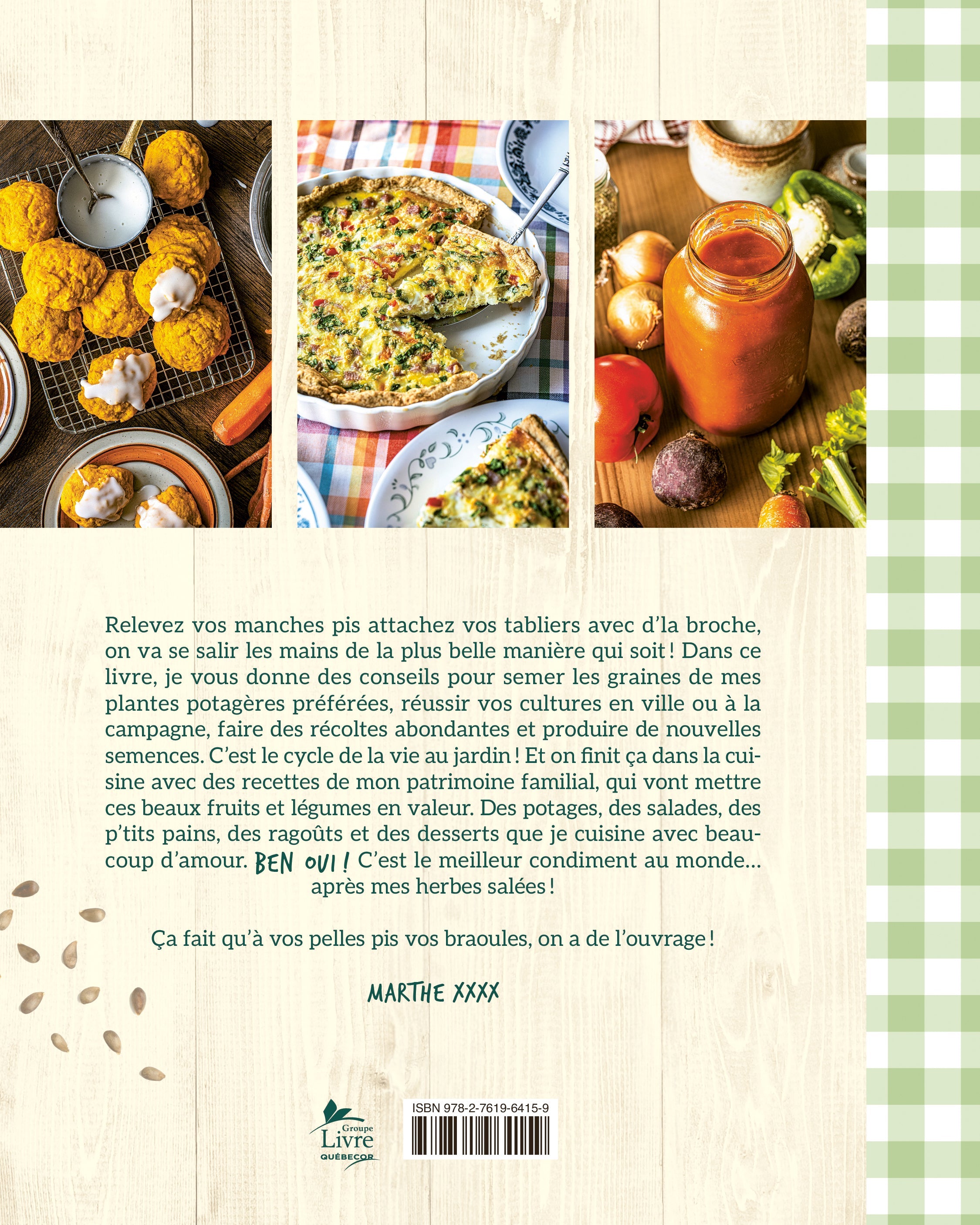 Couverture du livre de De la graine à la table - papier format
