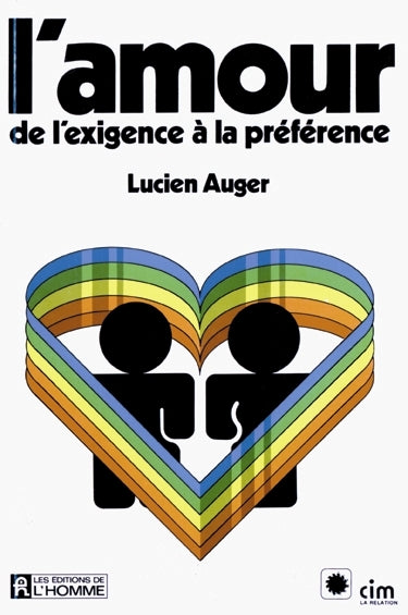 Couverture du livre de L'amour, de l'exigence à la préférence - papier format