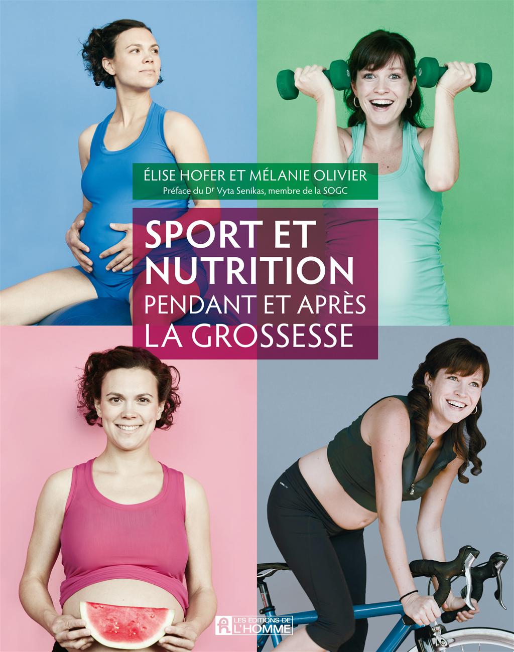 Couverture du livre de Sport et nutrition pendant et après la grossesse - papier format
