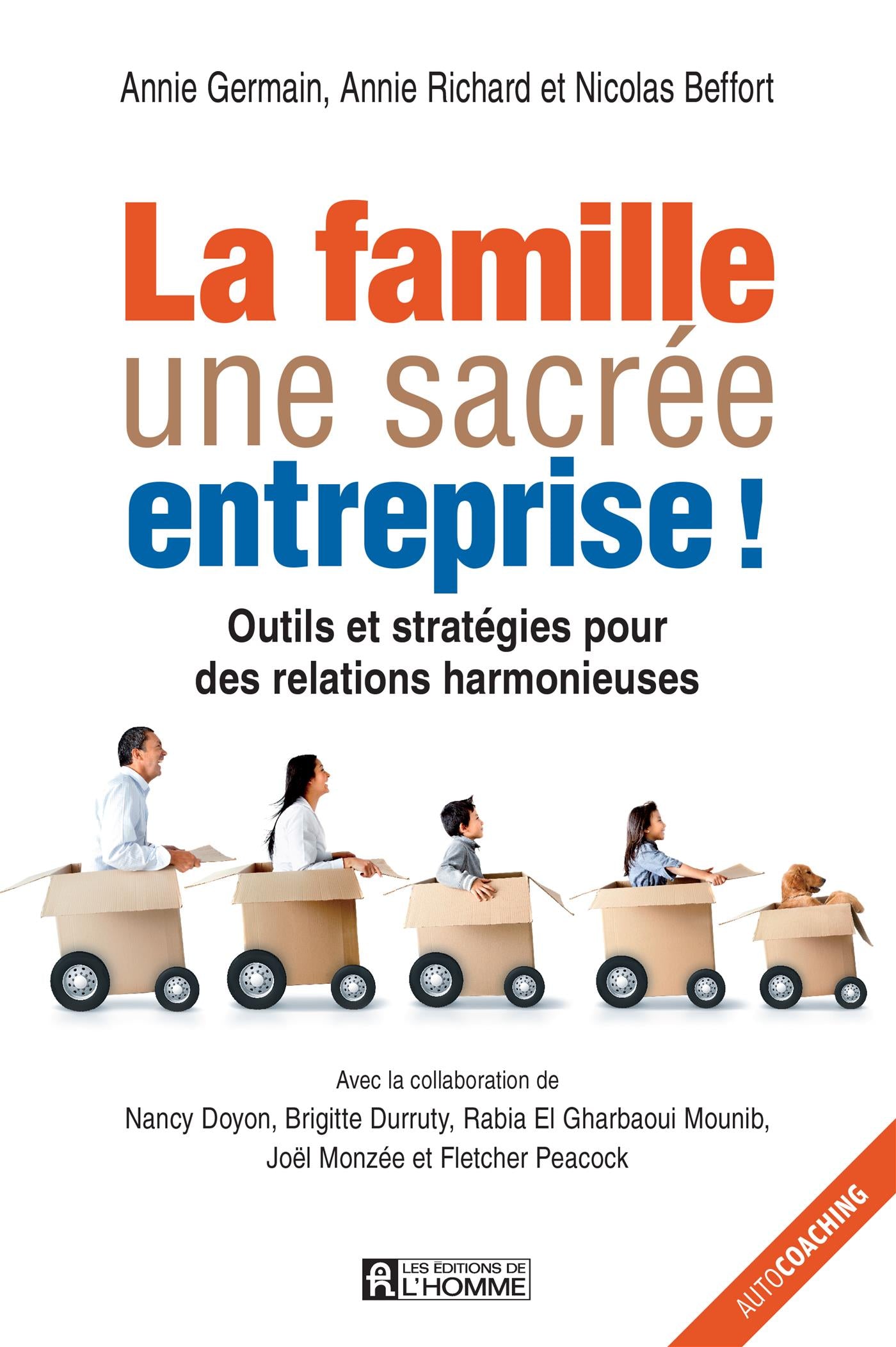 Couverture du livre de La famille, une sacrée entreprise! - papier format