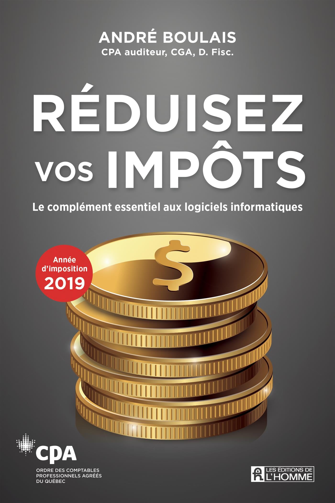 Couverture du livre de Réduisez vos impôts 2019 - papier format