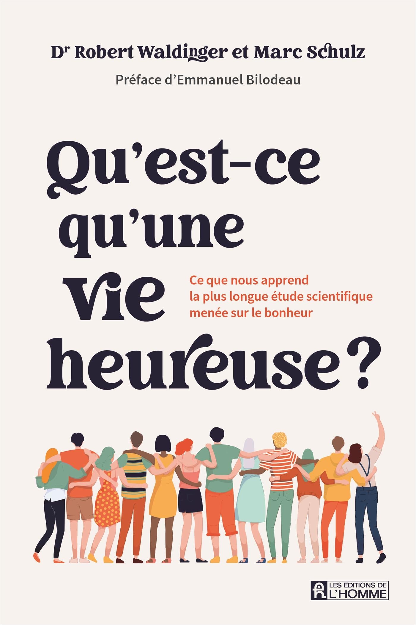 Couverture du livre de Qu'est-ce qu'une vie heureuse ? - papier format