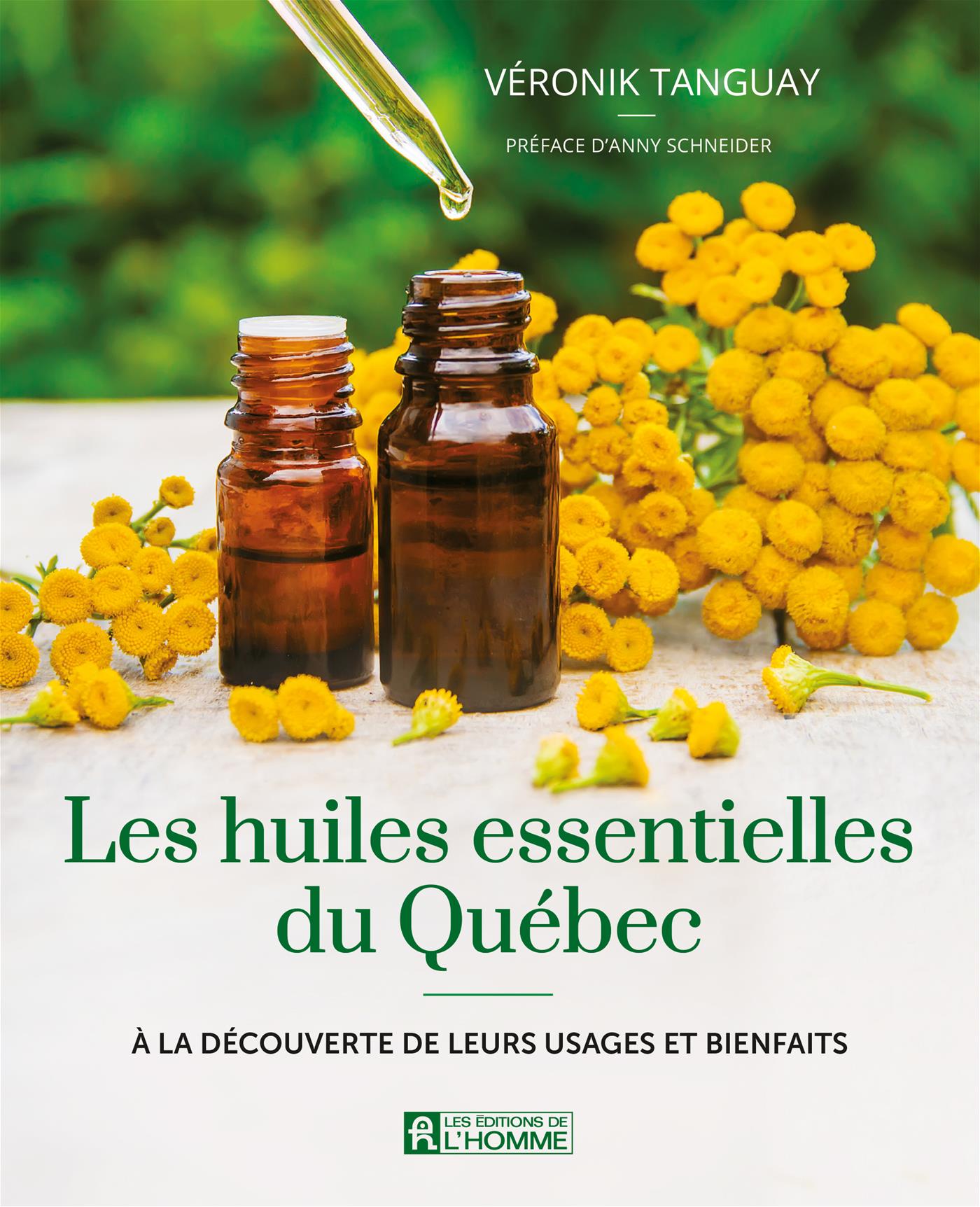 Couverture du livre de Les huiles essentielles du Québec - papier format