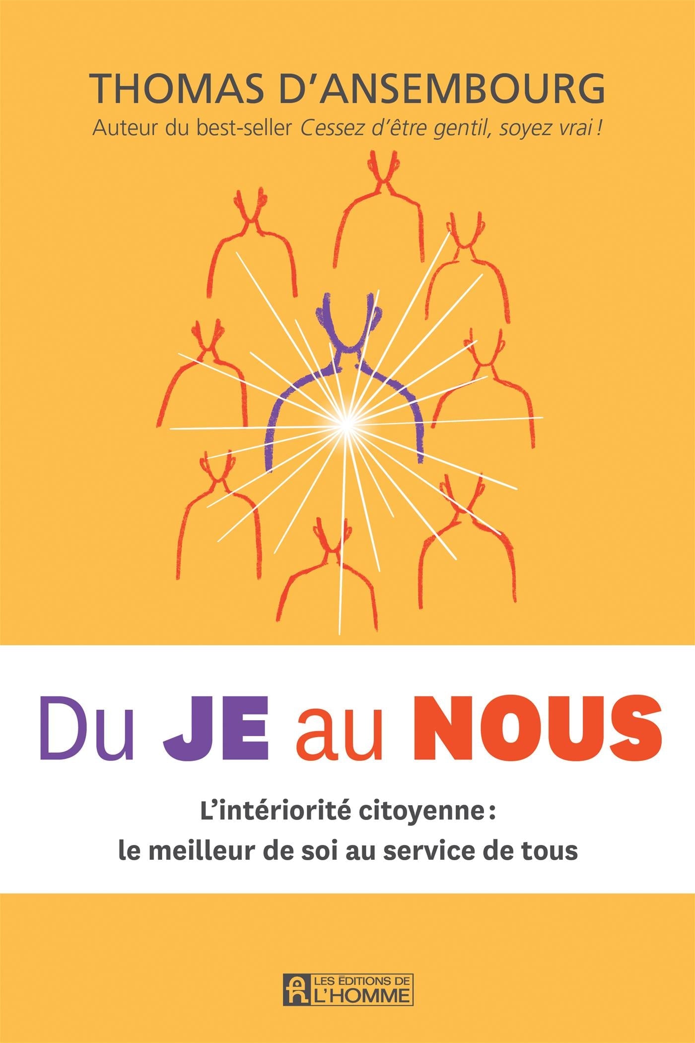 Couverture du livre de Du JE au NOUS - papier format