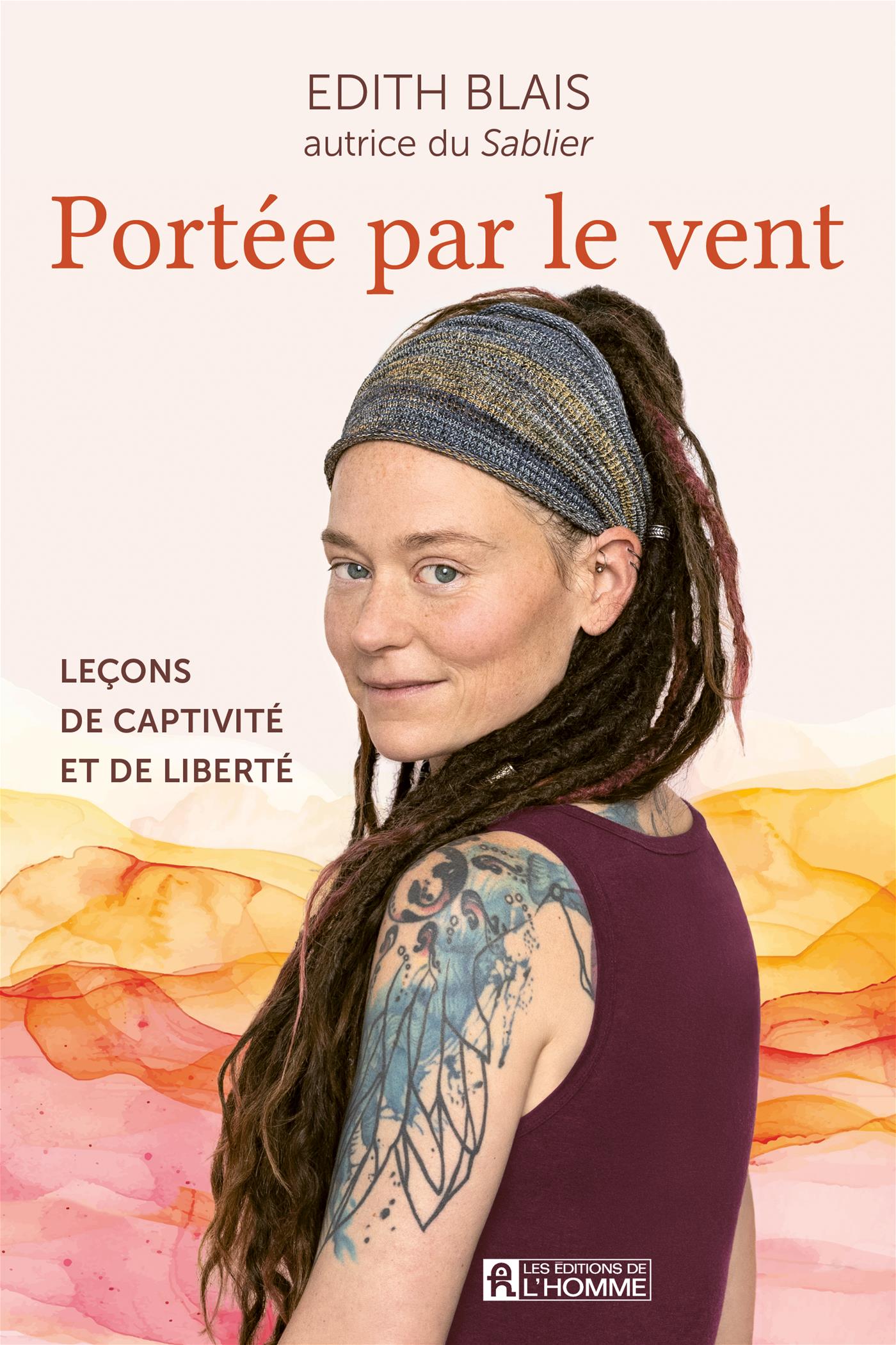 Couverture du livre de Portée par le vent - papier format