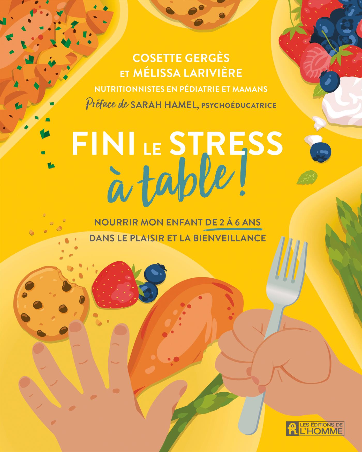 Couverture du livre de Fini le stress à table ! - papier format