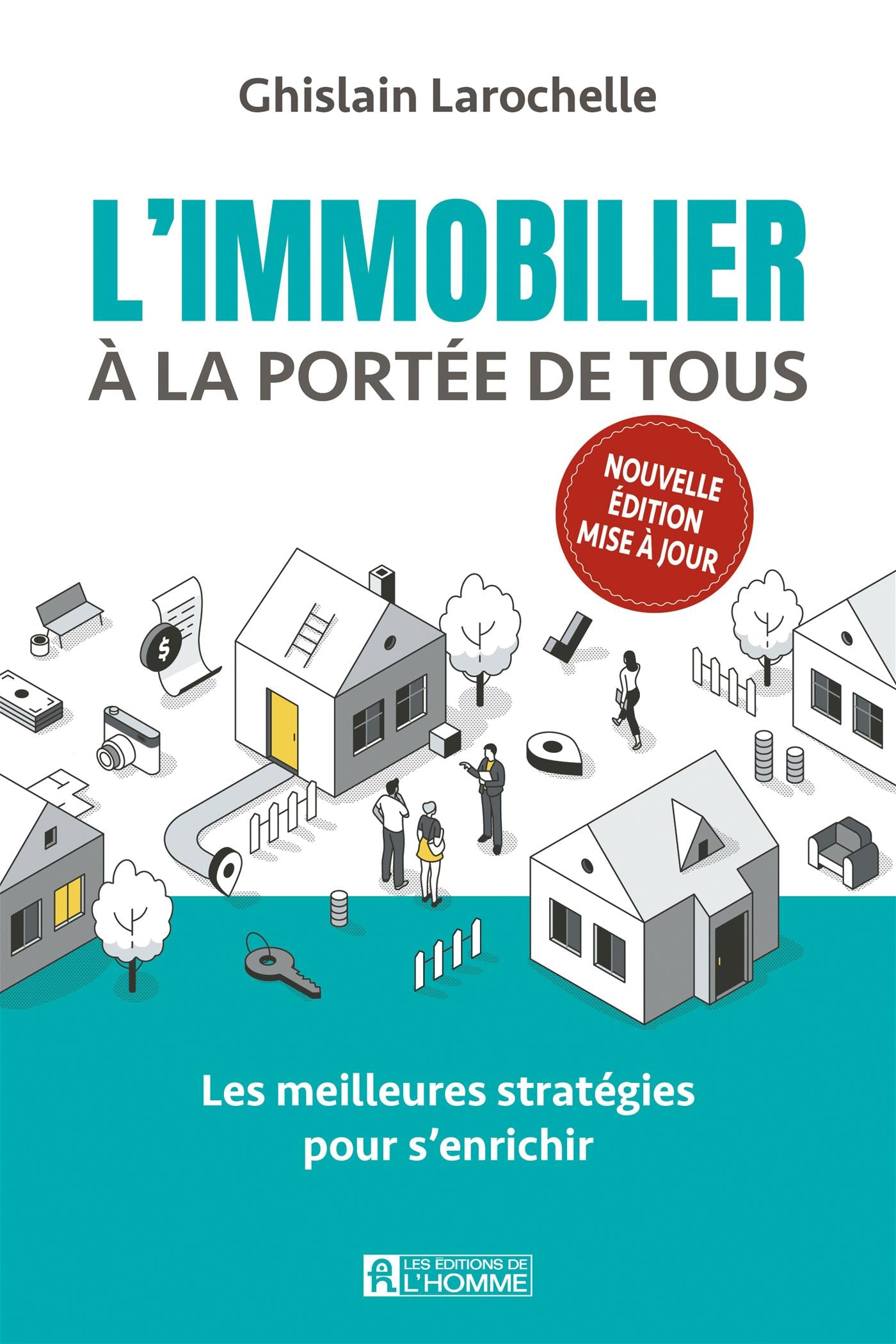 Couverture du livre de L'immobilier à la portée de tous - papier format
