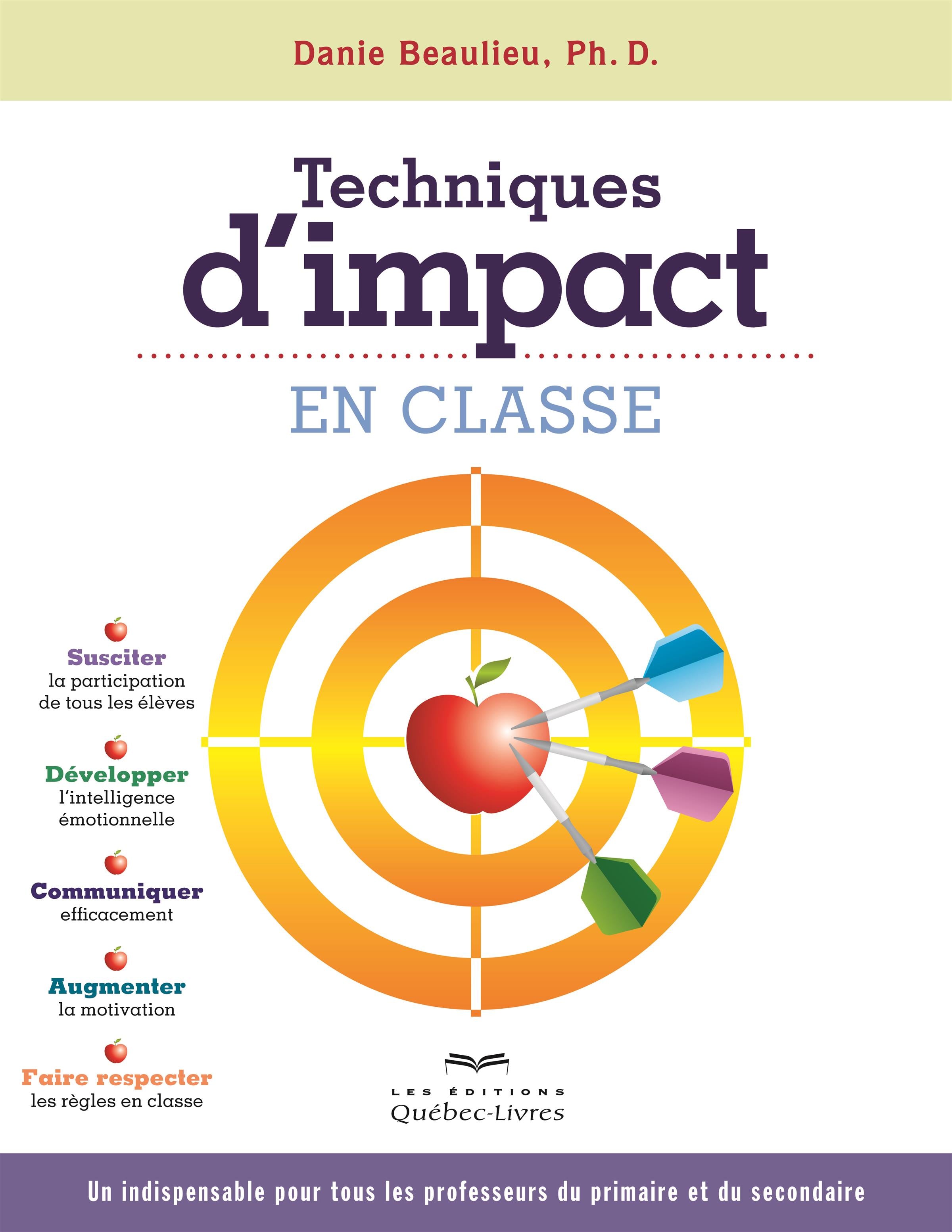 Couverture du livre de Techniques d'impact en classe - papier format