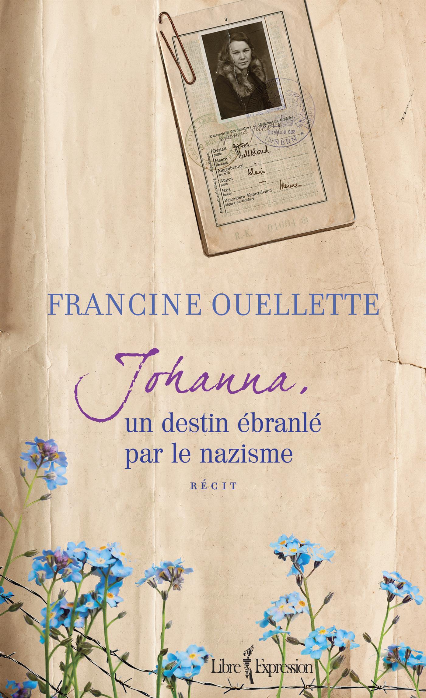 Couverture du livre de Johanna, un destin ébranlé par le nazisme - papier format