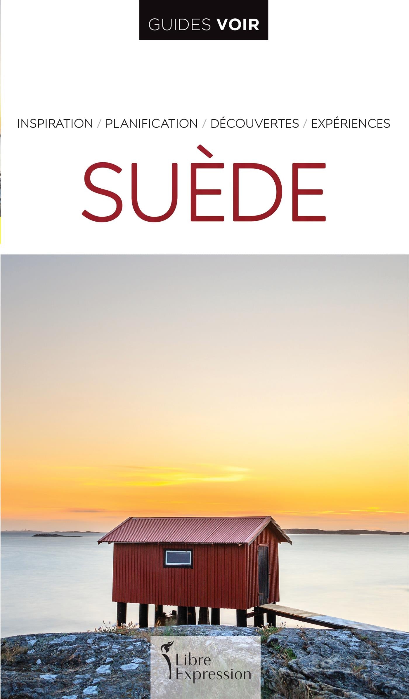 Couverture du livre de Guides Voir : Suède - papier format