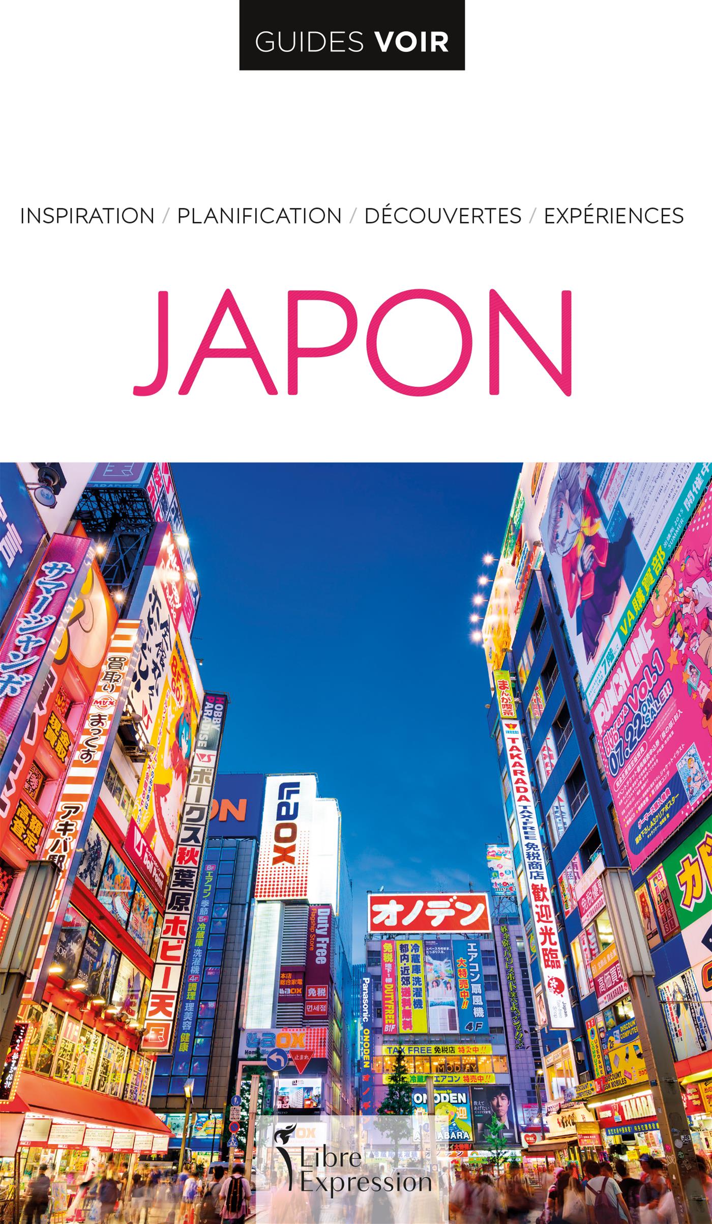 Couverture du livre de Guides Voir : Japon - papier format
