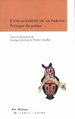 Couverture du livre de L'engagement de la parole : politique du poème - papier format