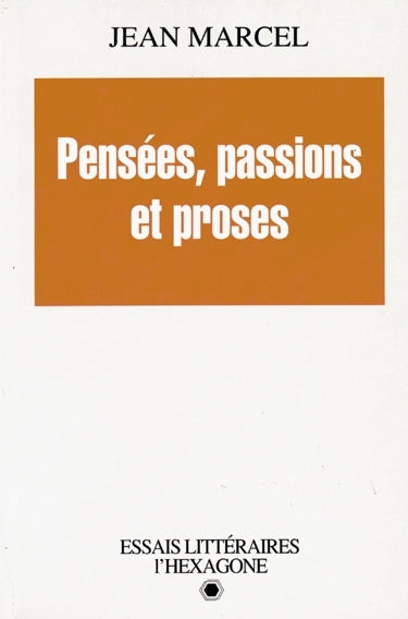 Couverture du livre de Pensées passions et proses - papier format