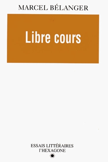 Couverture du livre de Libre cours - papier format