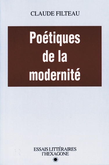 Couverture du livre de Poétiques de la modernité, 1895-1948 - papier format
