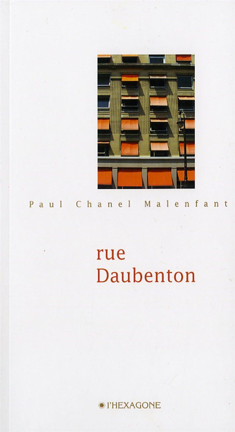 Couverture du livre de Rue Daubenton - papier format