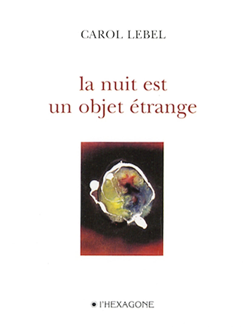 Couverture du livre de La nuit est un objet étrange - papier format