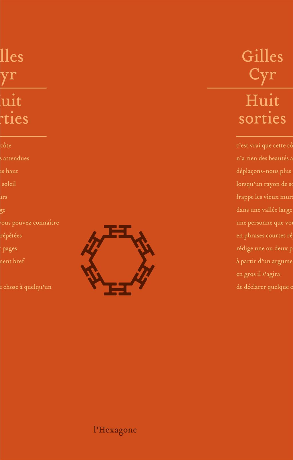 Couverture du livre de Huit sorties - papier format