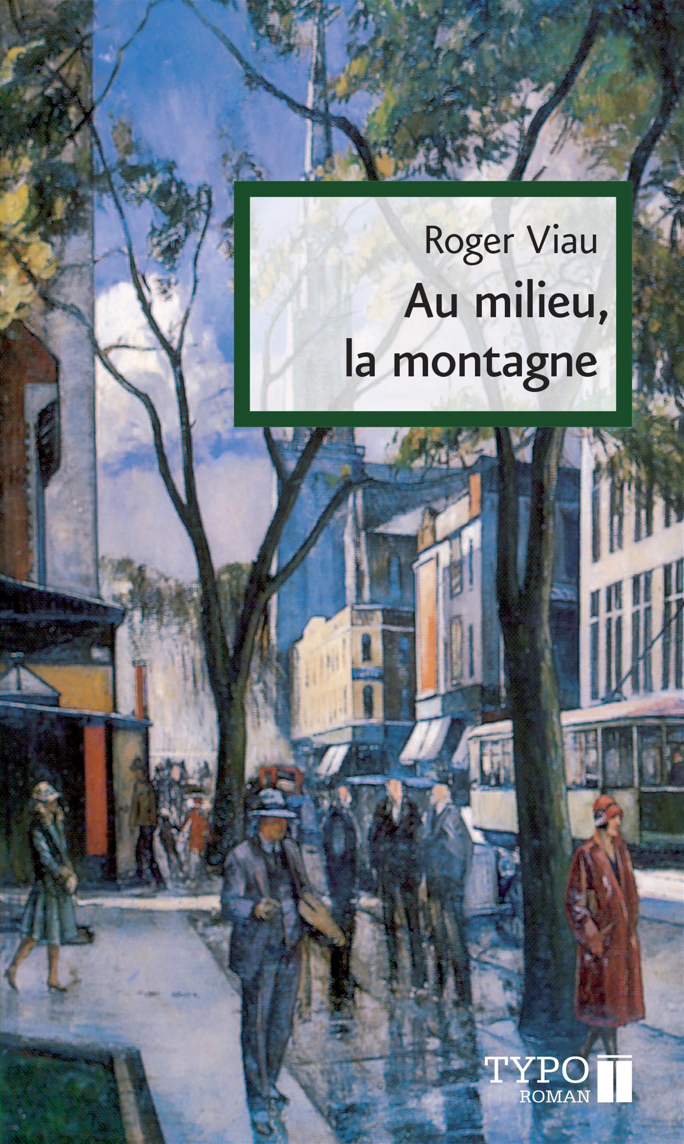 Couverture du livre de Au milieu, la montagne - papier format