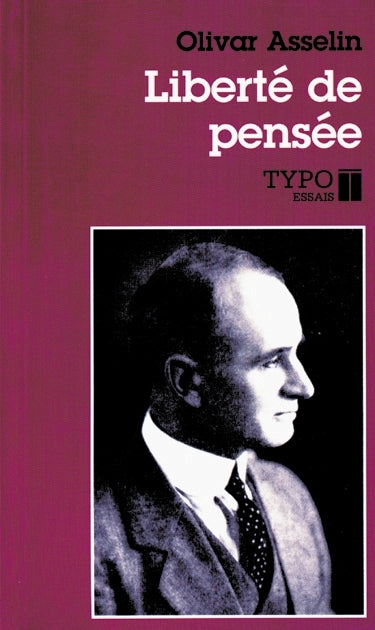 Couverture du livre de Liberté de pensée : choix de textes politiques et littéraires - papier format