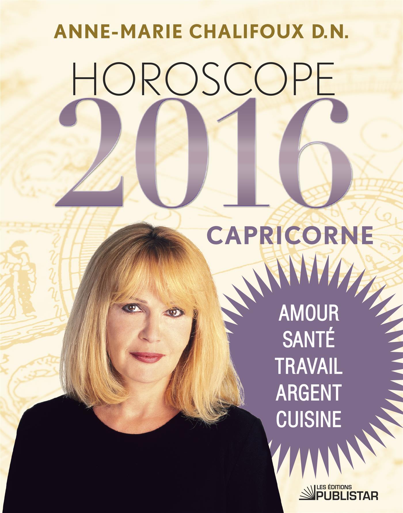 Couverture du livre de Horoscope 2016 : capricorne - papier format