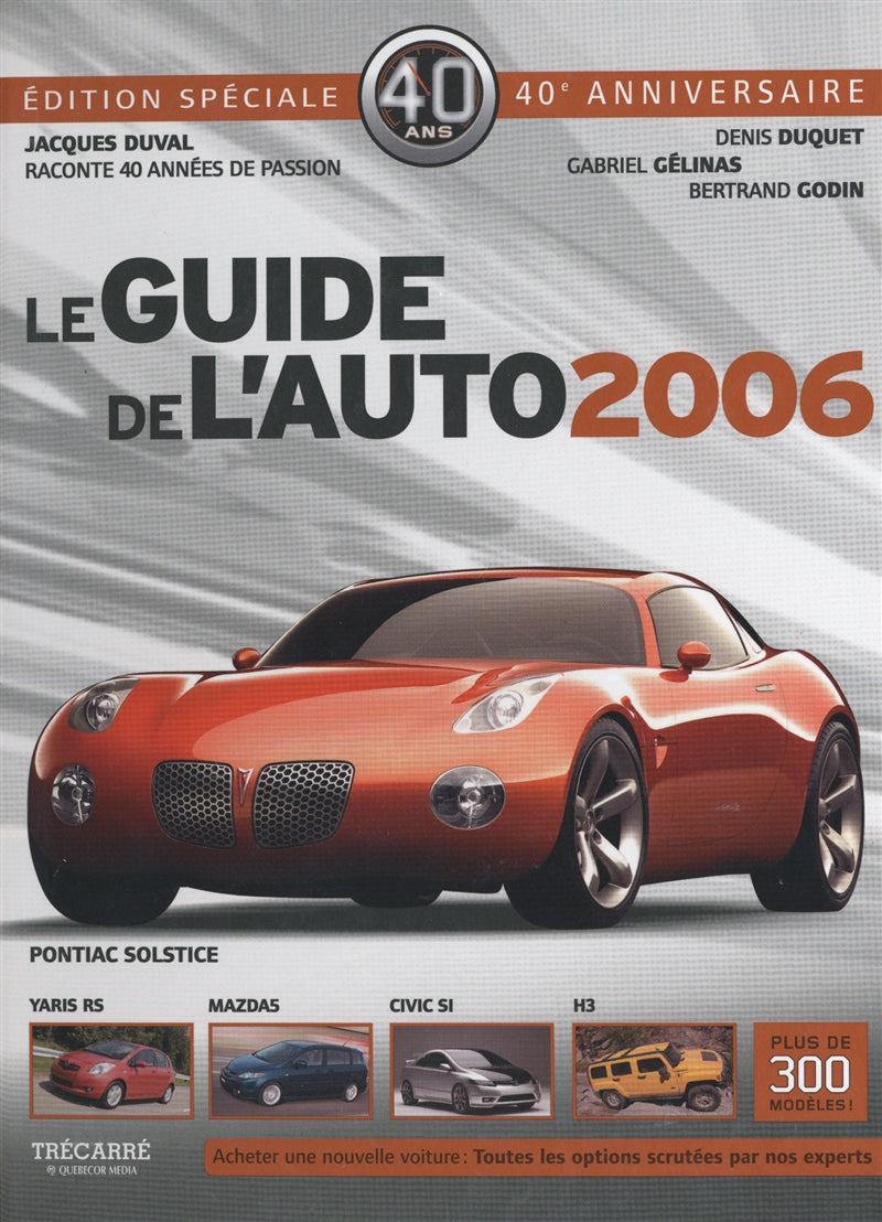 Couverture du livre de GUIDE DE L'AUTO 2006 - papier format