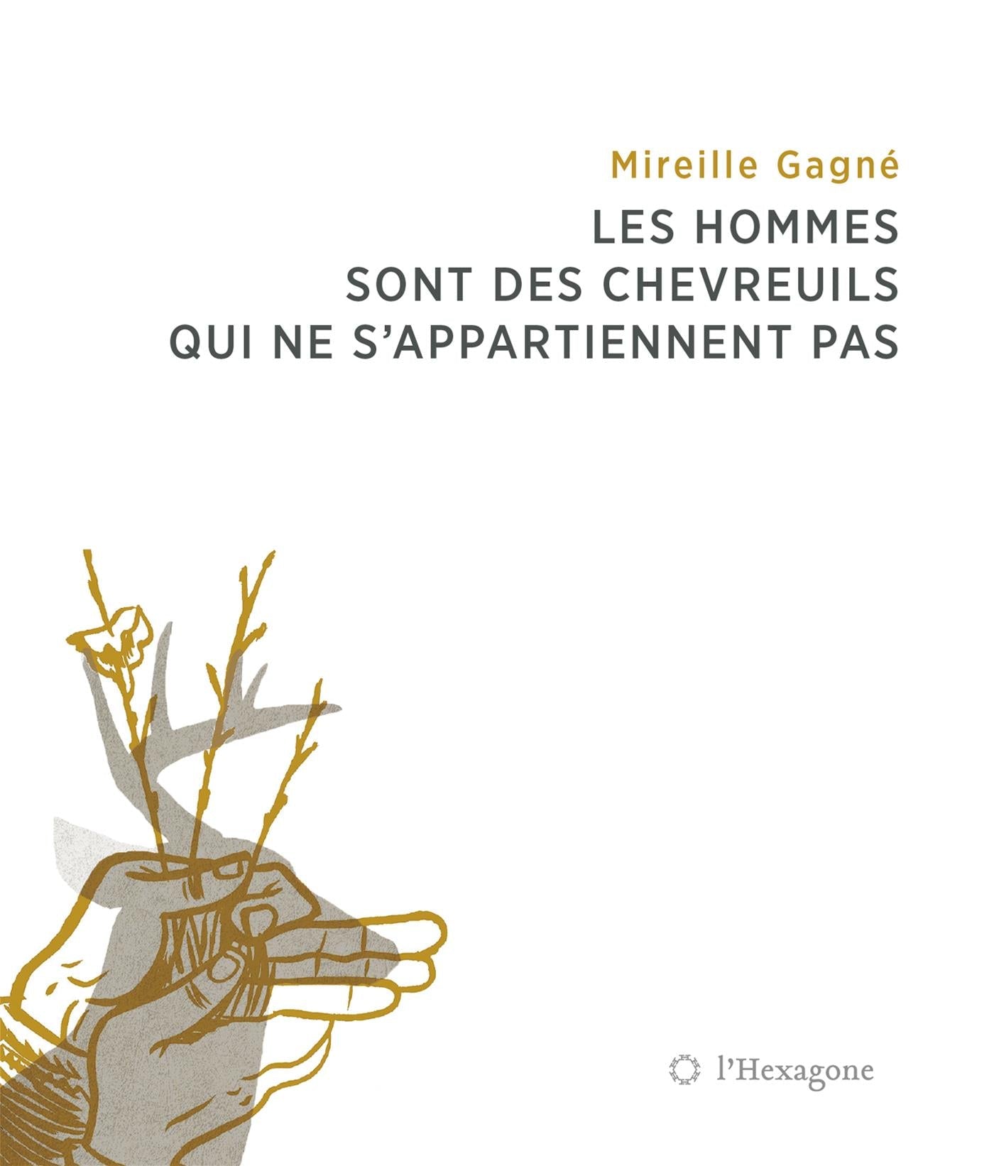 Couverture du livre de Les hommes sont des chevreuils qui ne s'appartiennent pas - papier format