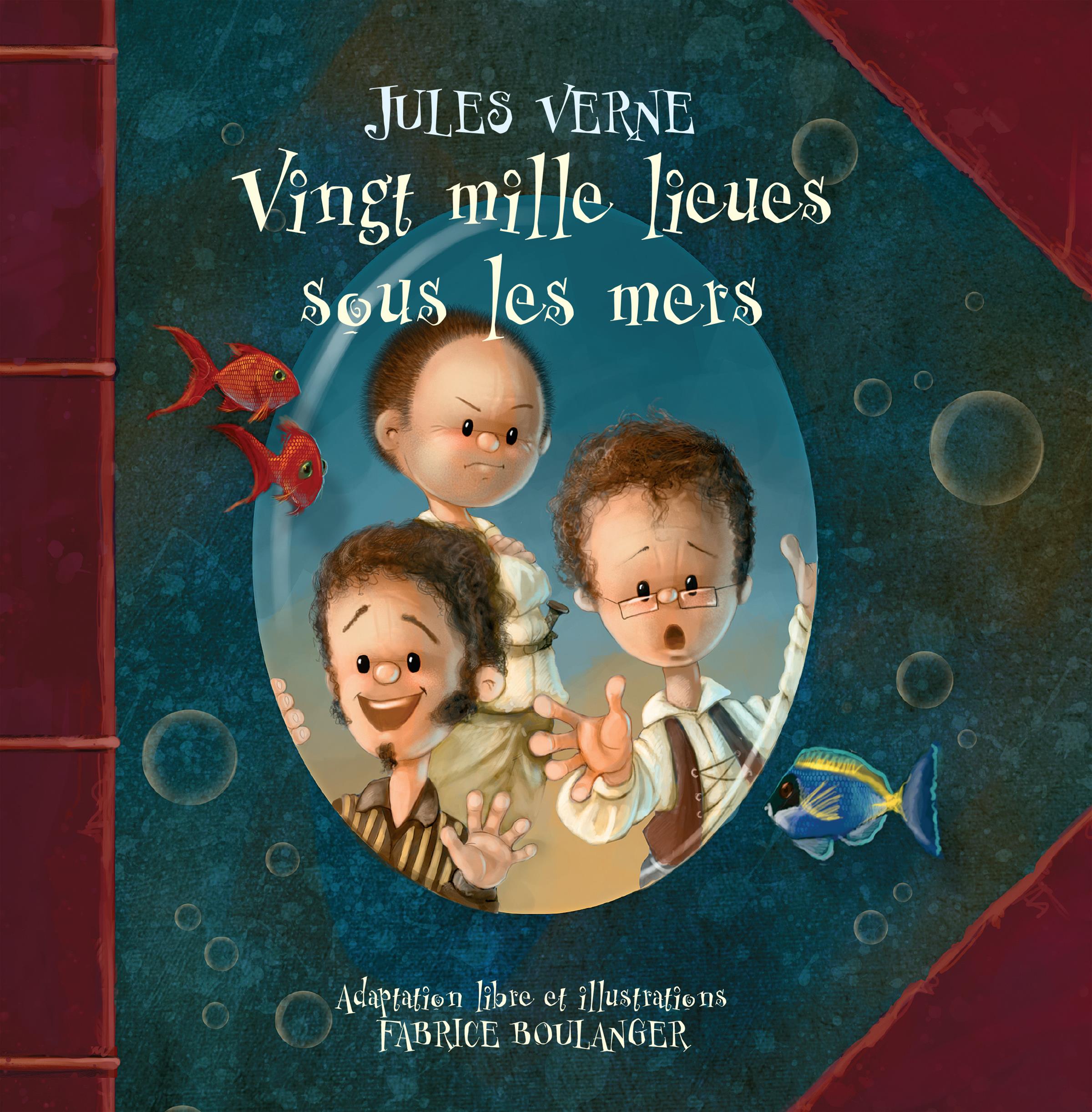 Couverture du livre de Vingt mille lieues sous les mers - papier format