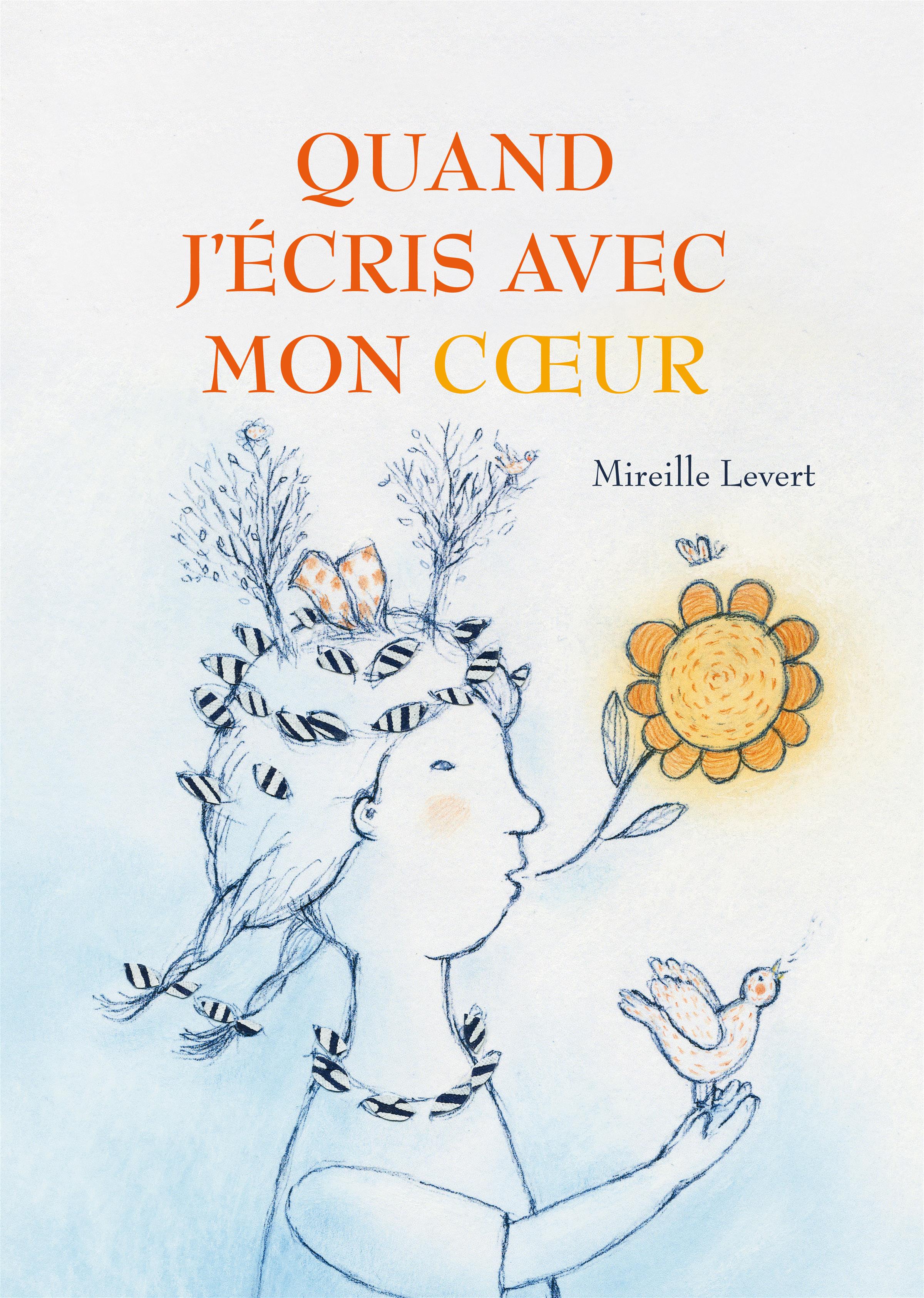 Couverture du livre de Quand j'écris avec mon coeur - papier format