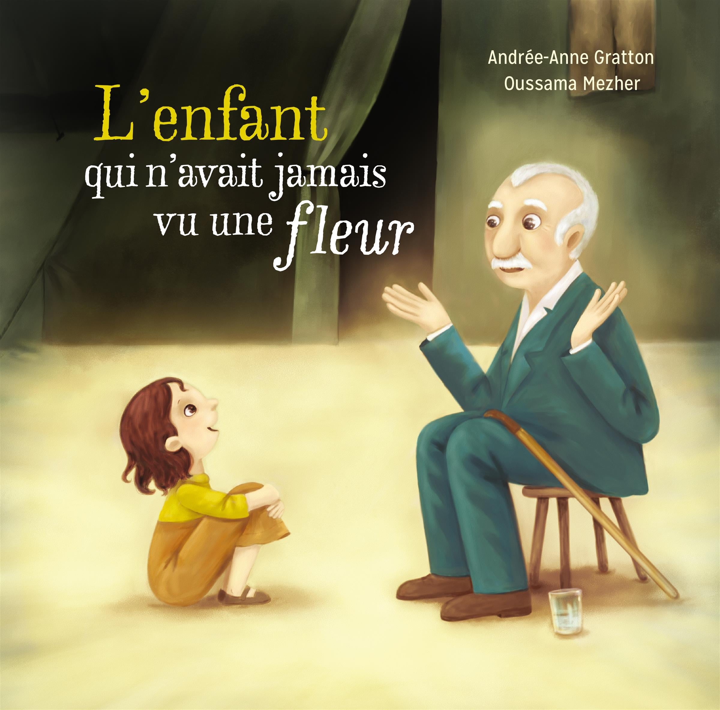 Couverture du livre de L'enfant qui n'avait jamais vu une fleur - papier format