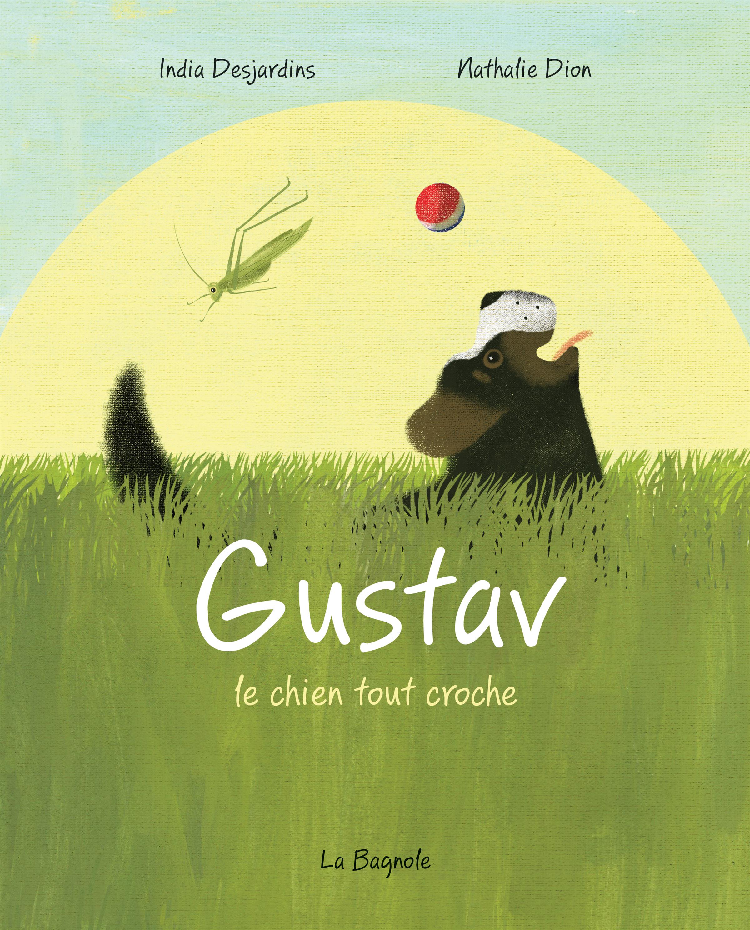 Couverture du livre de Gustav le chien tout croche - papier format