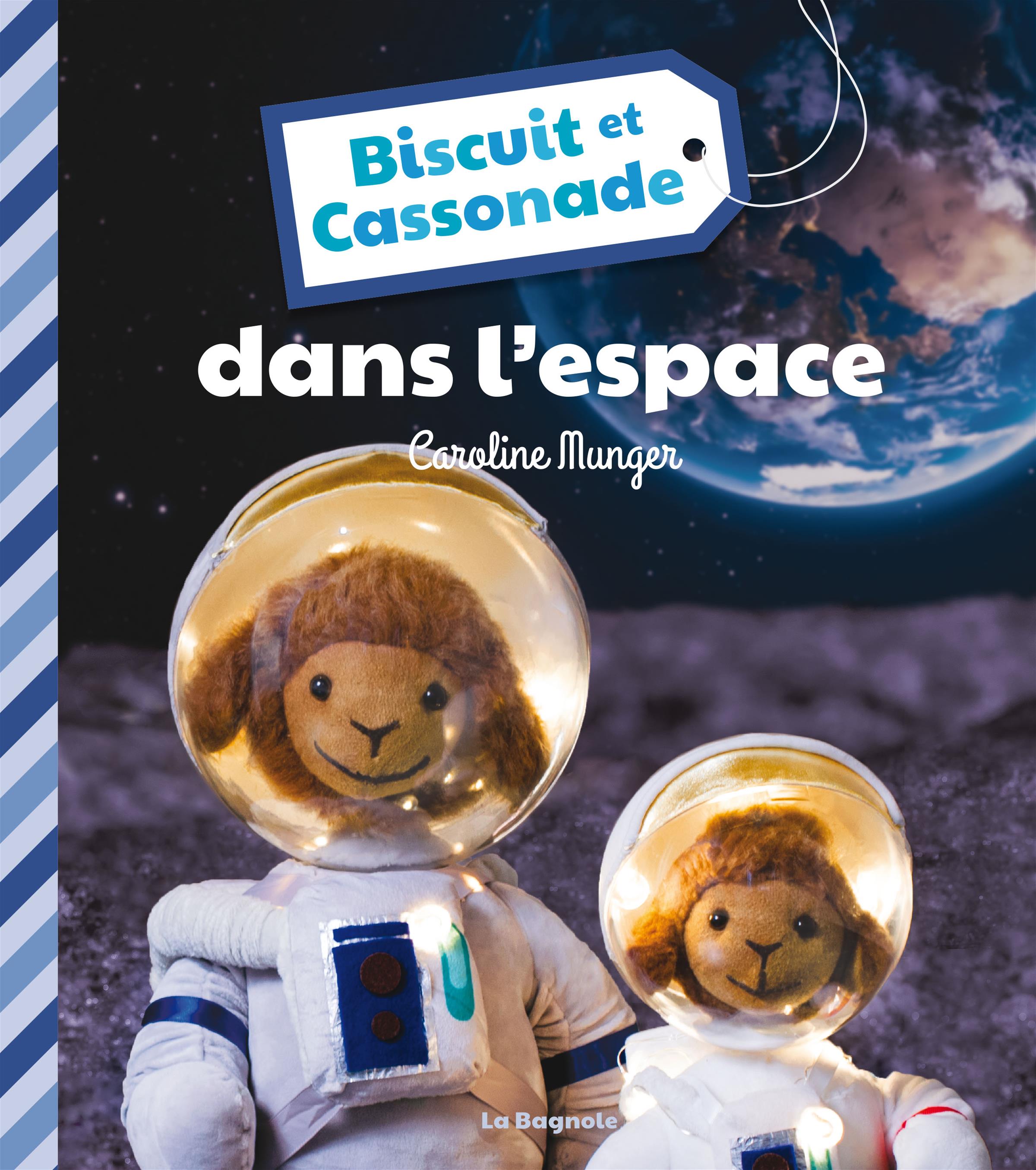 Couverture du livre de Biscuit et Cassonade dans l'espace - papier format