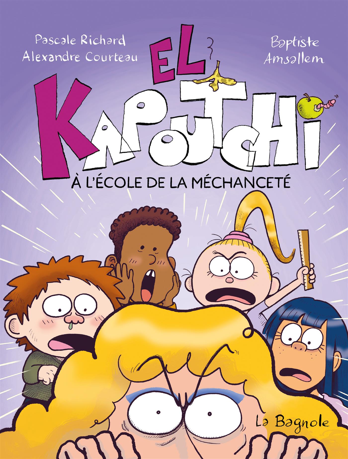 Couverture du livre de El Kapoutchi à l'école de la méchanceté - papier format
