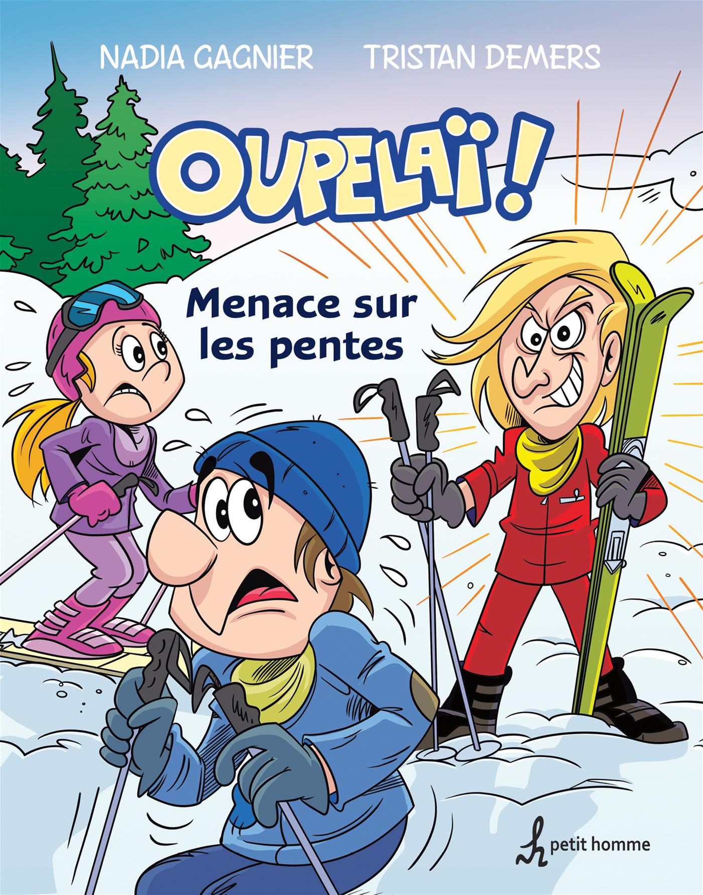 Couverture du livre de Menace sur les pentes - papier format