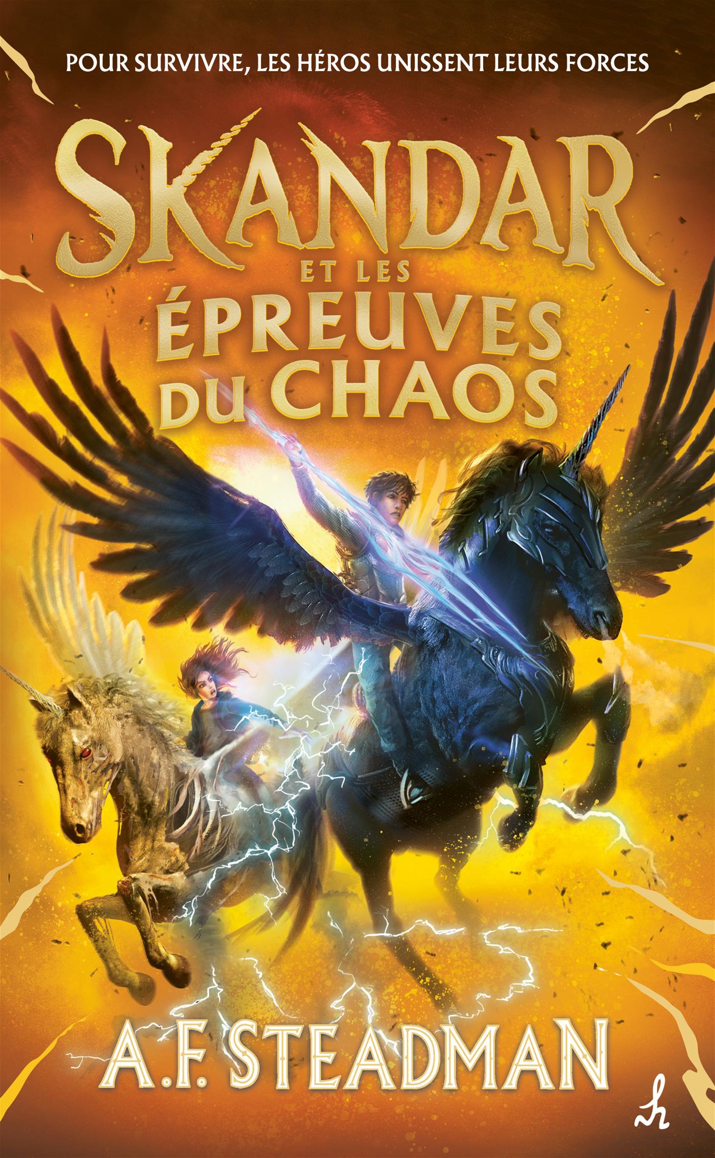 Couverture du livre de Skandar et les épreuves du chaos - papier format