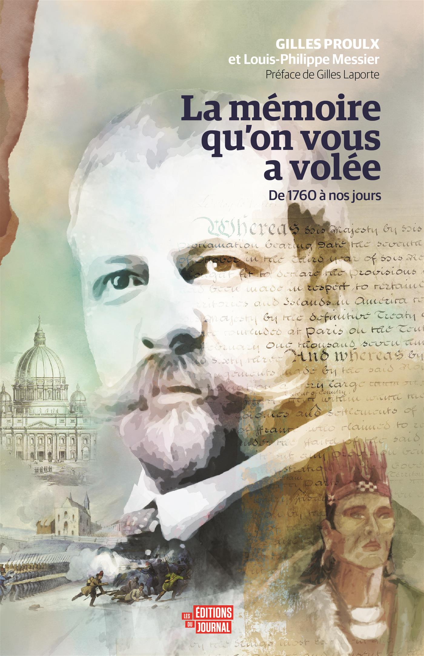 Couverture du livre de La mémoire qu'on vous a volée : de 1760 à nos jours - papier format