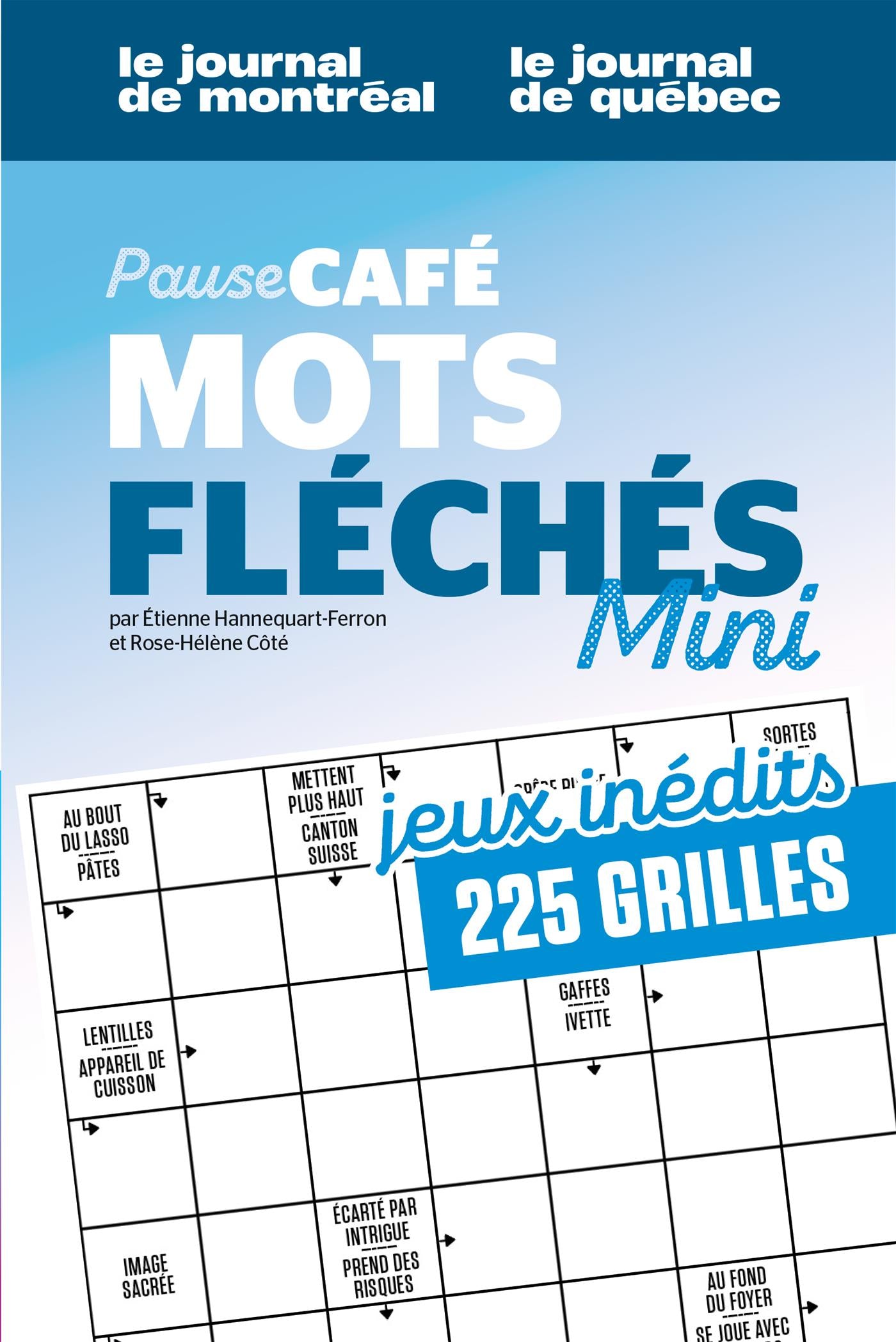 Couverture du livre de Pause-café - Mots fléchés vol. 2 no 1 - papier format
