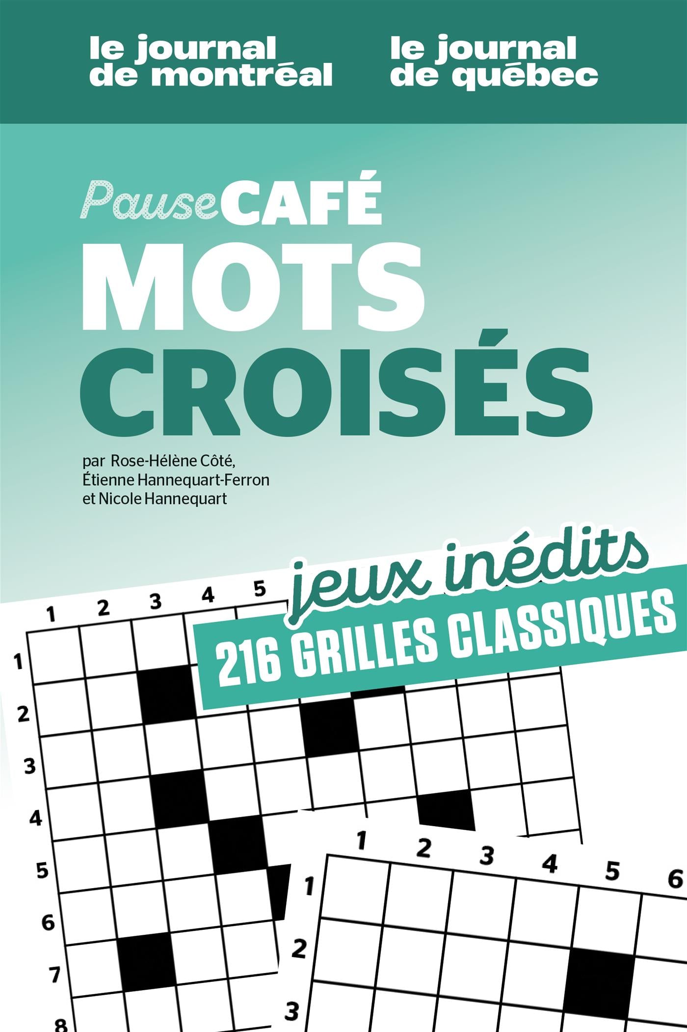 Couverture du livre de Pause-café - Mots croisés vol. 2 no 1 - papier format