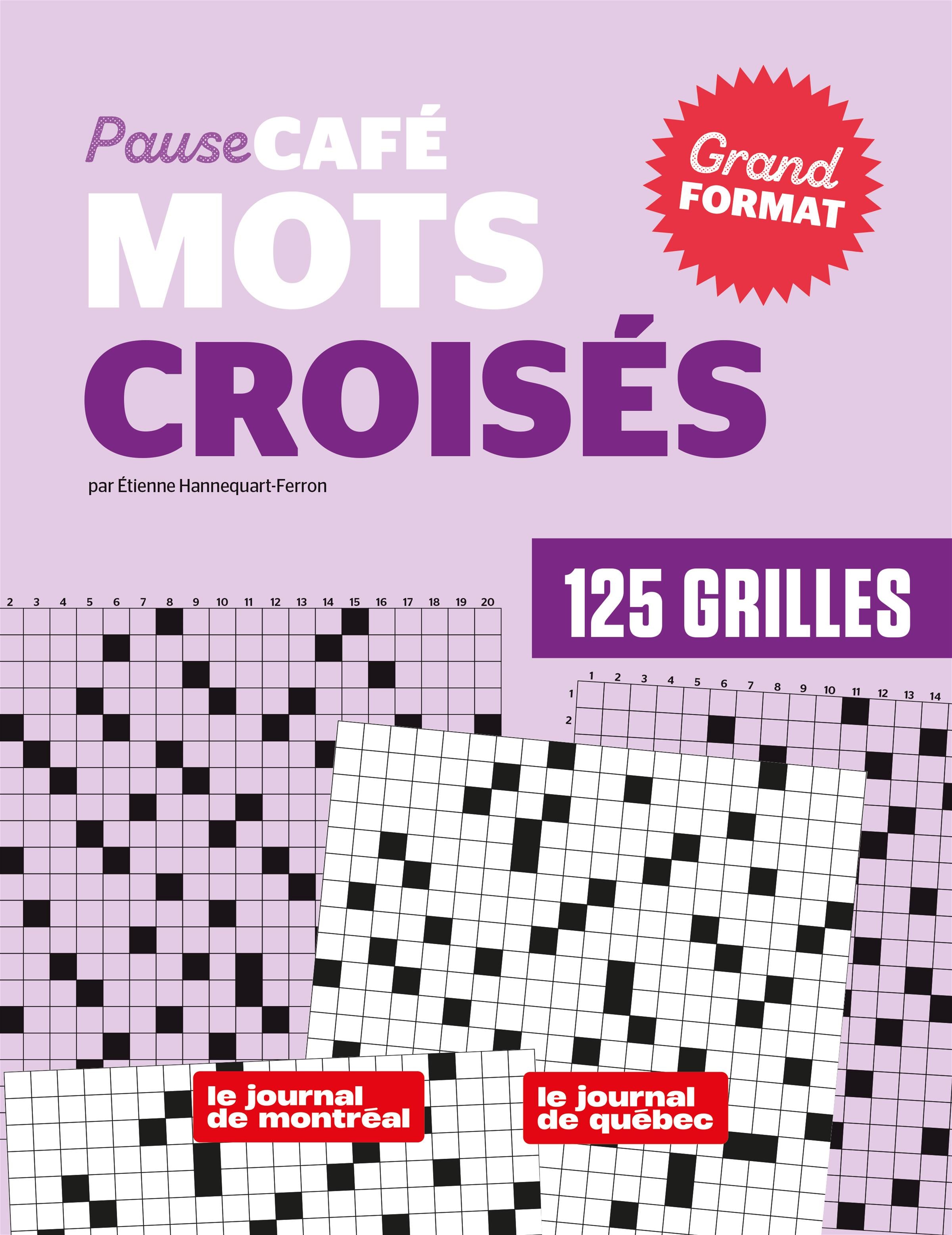 Couverture du livre de Pause-café : Mots croisés (Grand format) No.1 - papier format
