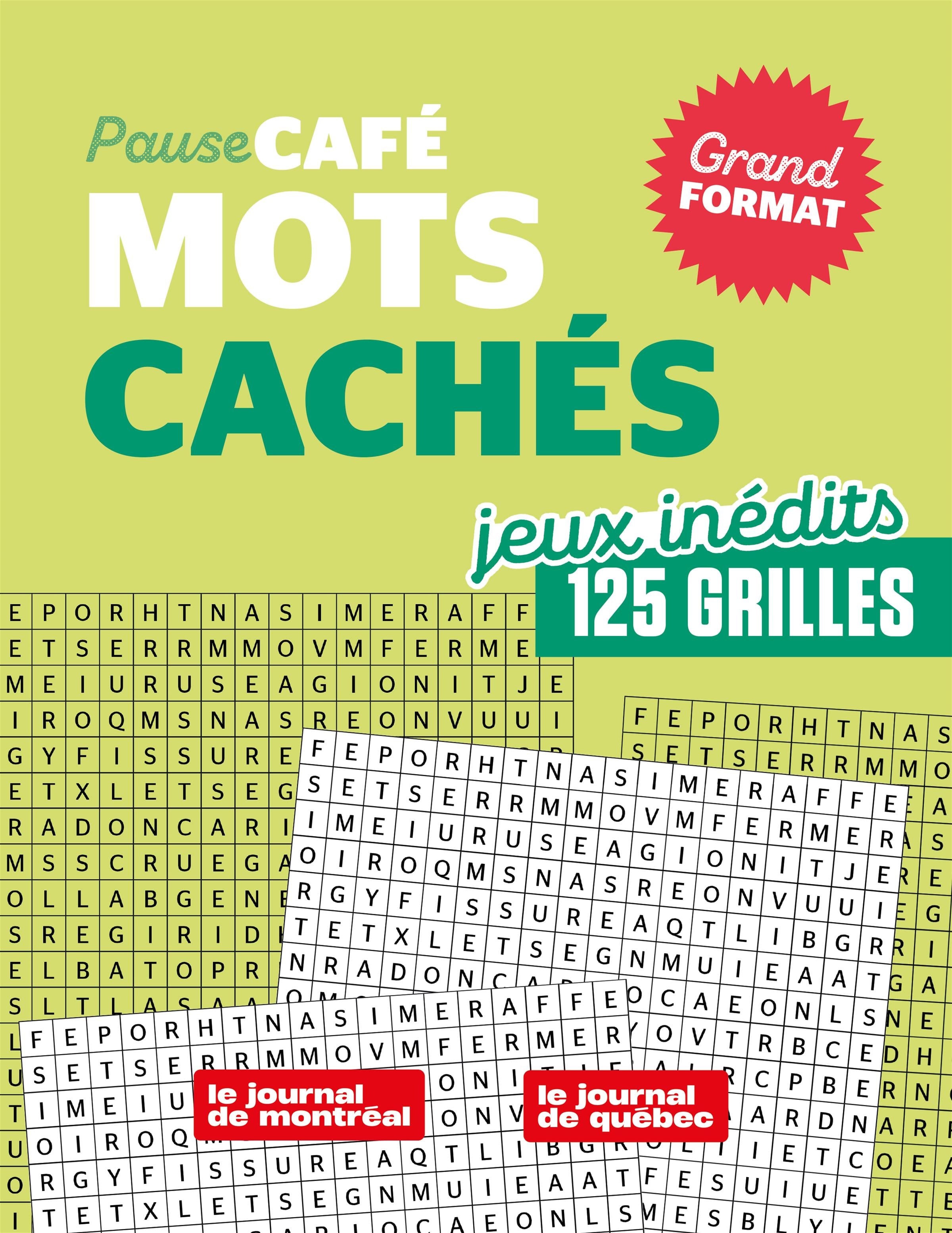 Couverture du livre de Pause-café : Mots cachés (Grand format) No.1 - papier format