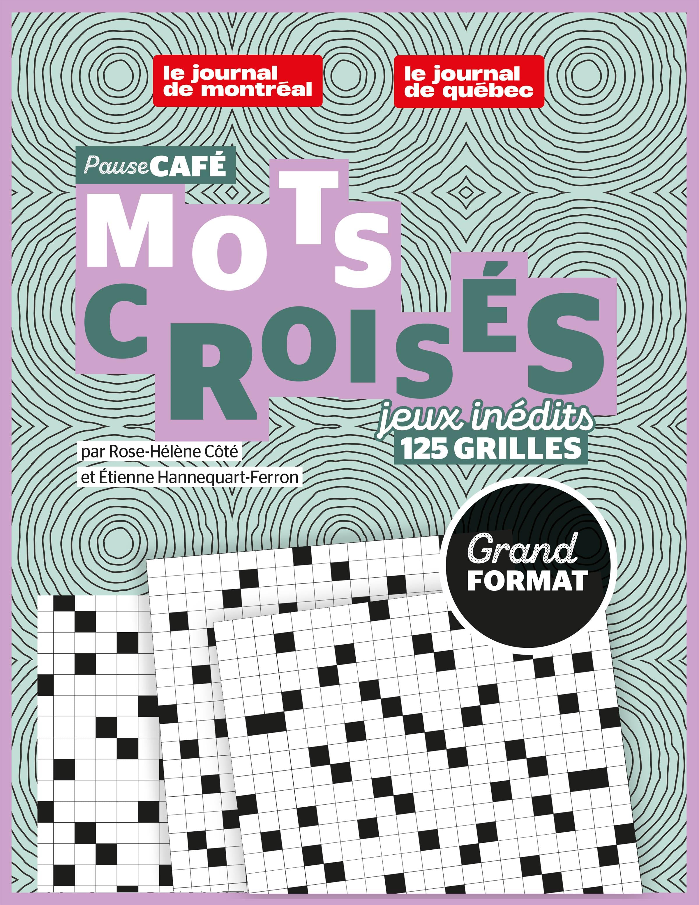 Couverture du livre de Pause-café : Mots croisés (Grand format) No.2 - papier format