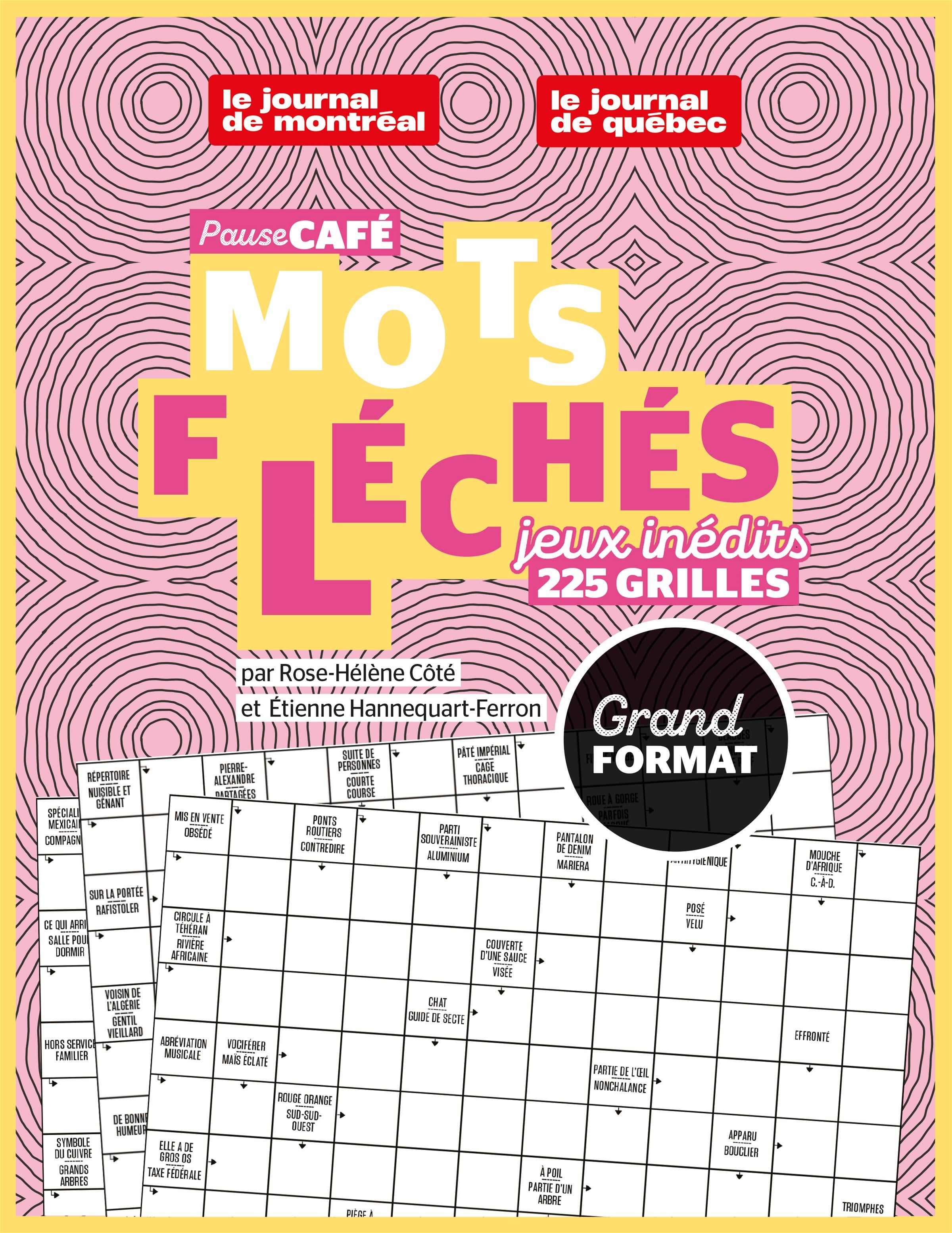 Couverture du livre de Pause-café : Mots fléchés (Grand format) No.2 - papier format