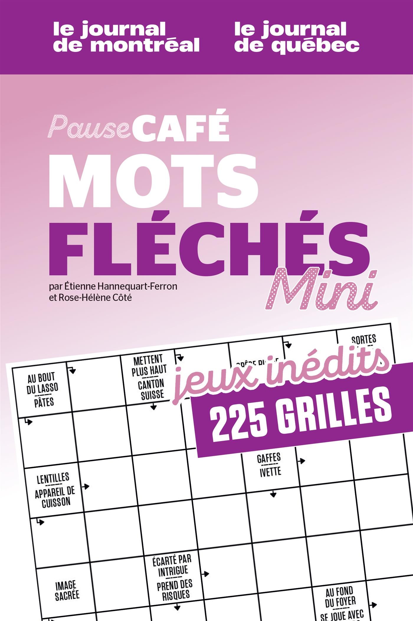 Couverture du livre de Pause-café : Mots fléchés : Vol.3 No.1 - papier format