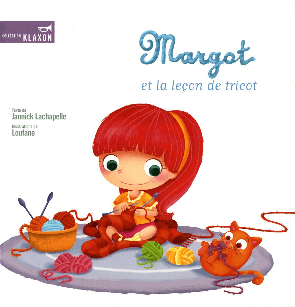 Couverture du livre de Margot et la leçon de tricot - papier format