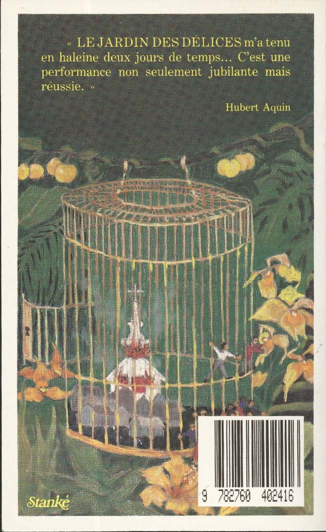 Couverture du livre de Le jardin des délices - papier format